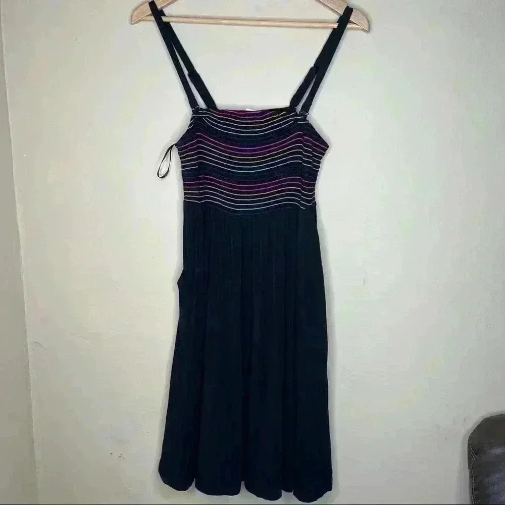 Torrid SUPER SOFT RAINBOW STRIPE STRAPLESS DRESS